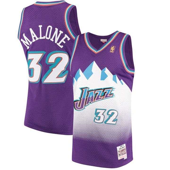 Mitchell & Ness Karl Malone Utah Jazz 1996 - 1997 NBA Basketball Jersey Men's