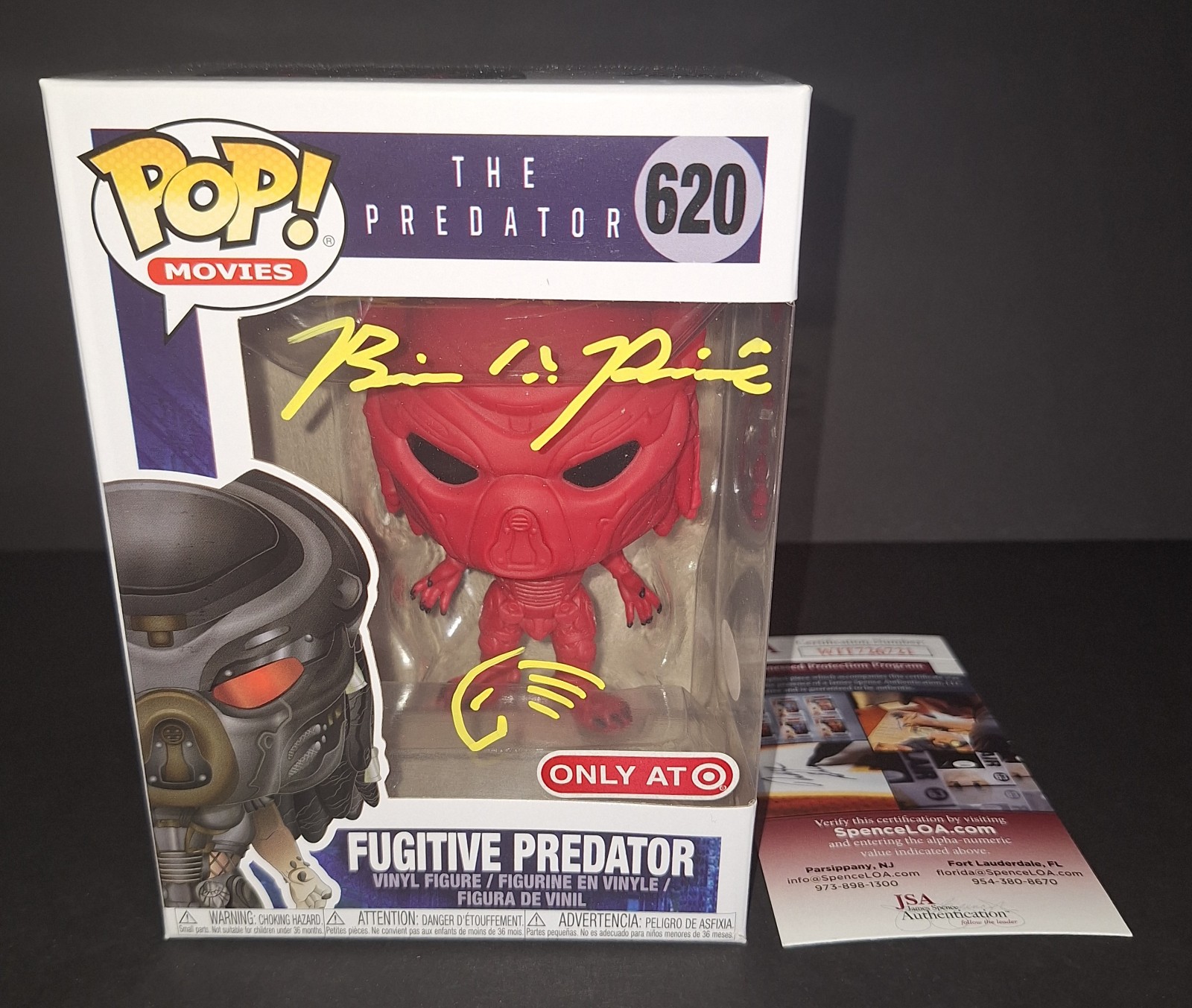 Brian A. Prince autographed Funko JSA Witness COA