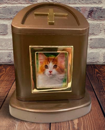 Journey Pet Urn in Bronze-Holds Pic of Loved Pet-NIB! For Dog or Cat