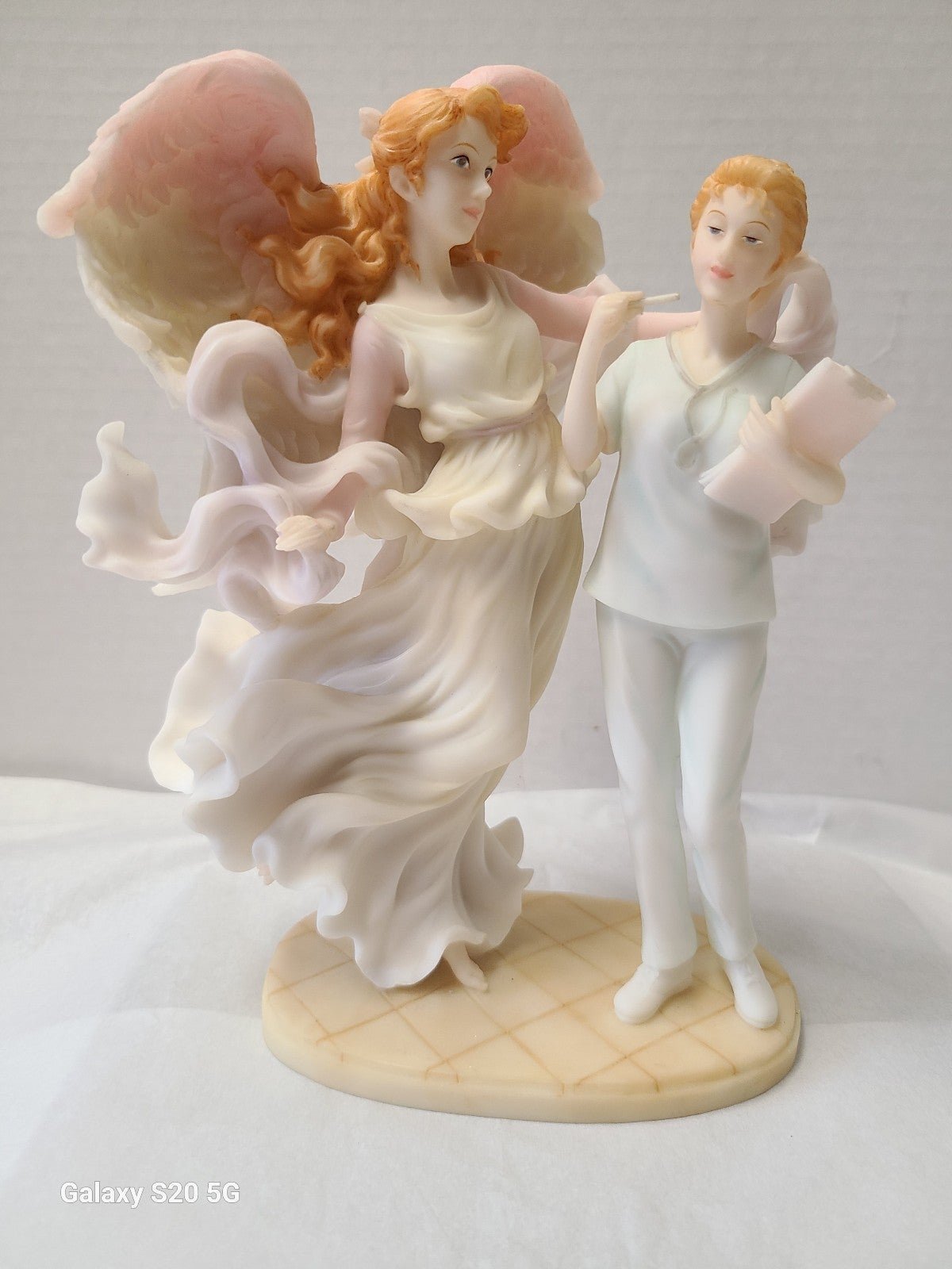 SERAPHIM CLASSICS ANGEL WITH NURSE EUC