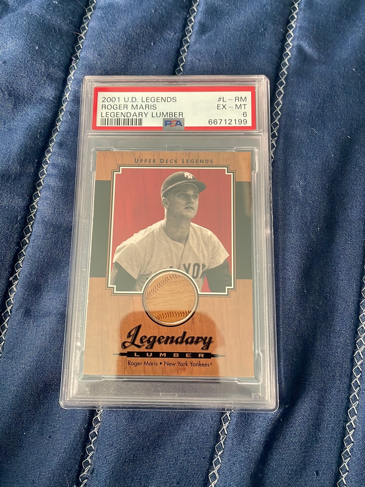 Roger Maris Bat Card