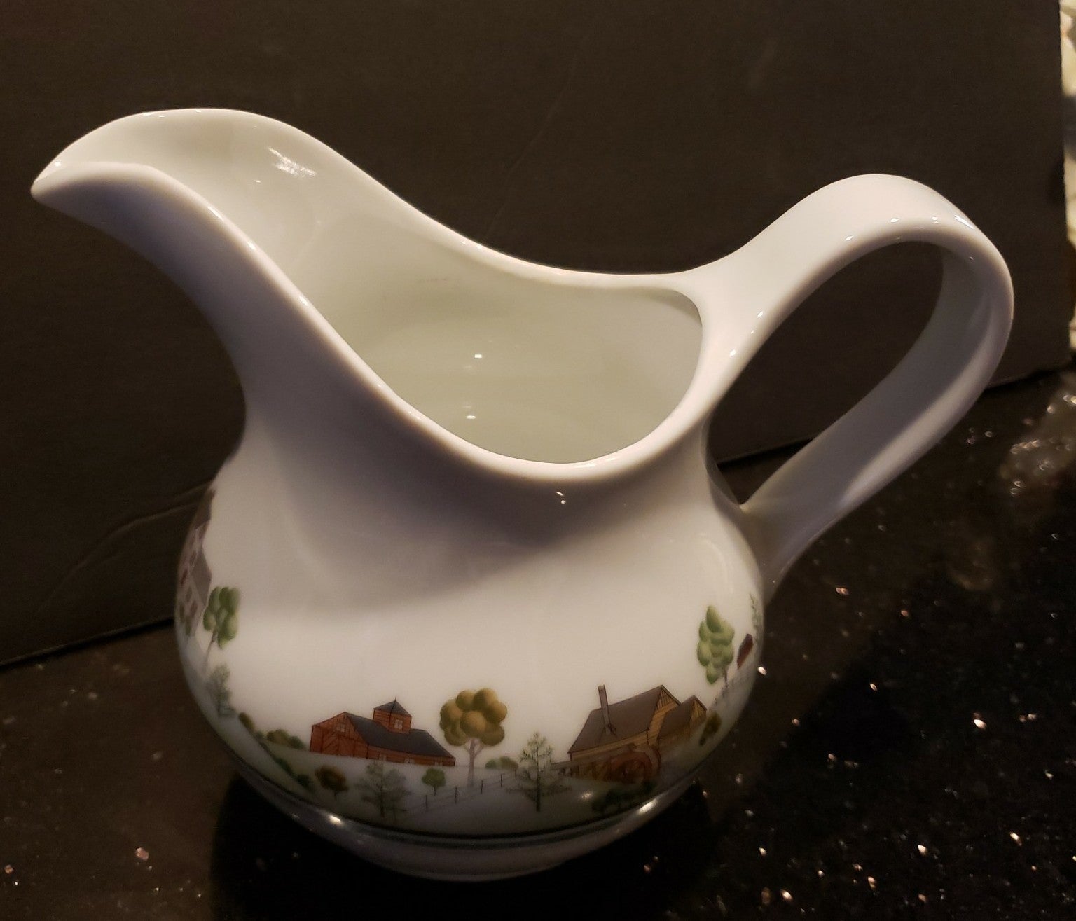Vintage 1978 Estee Lauder Christmas Collection Porcelain Pitcher
