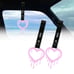 New 2PCS Drip Heart Shaped Pink JDM TSURIKAWA Handle Black Strap Charm Drift