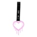 New 2PCS Drip Heart Shaped Pink JDM TSURIKAWA Handle Black Strap Charm Drift