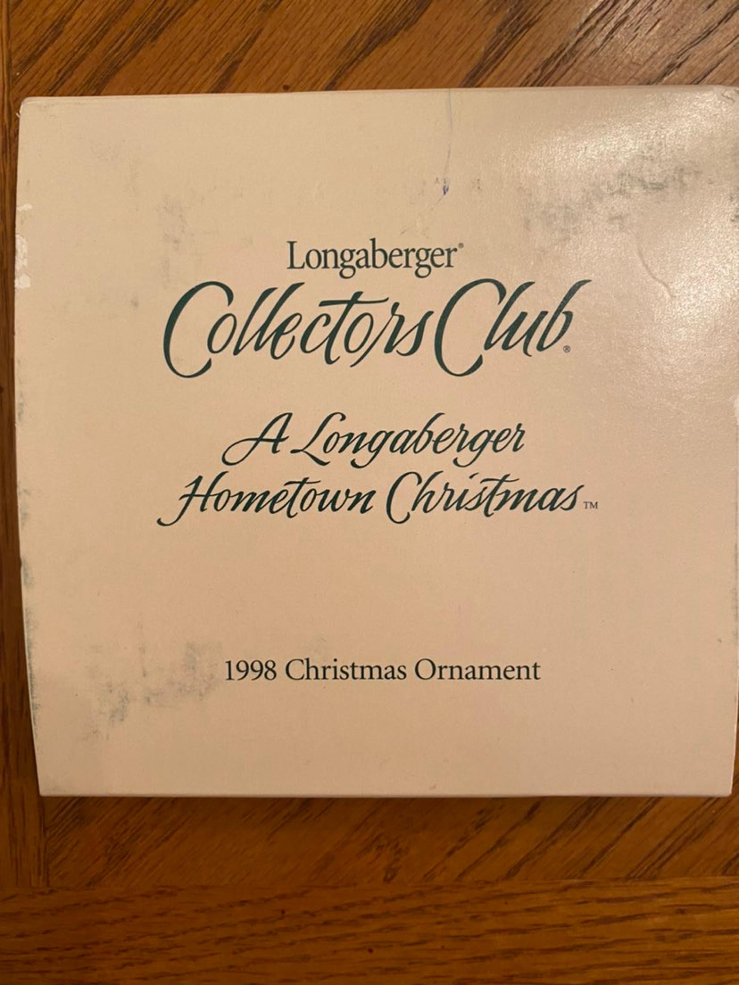 Longaberger 1998 Christmas Ornament