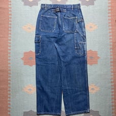 Vintage y2k baggy jeans carpenter cargo wide leg skater hip hop JNCO style 30x31