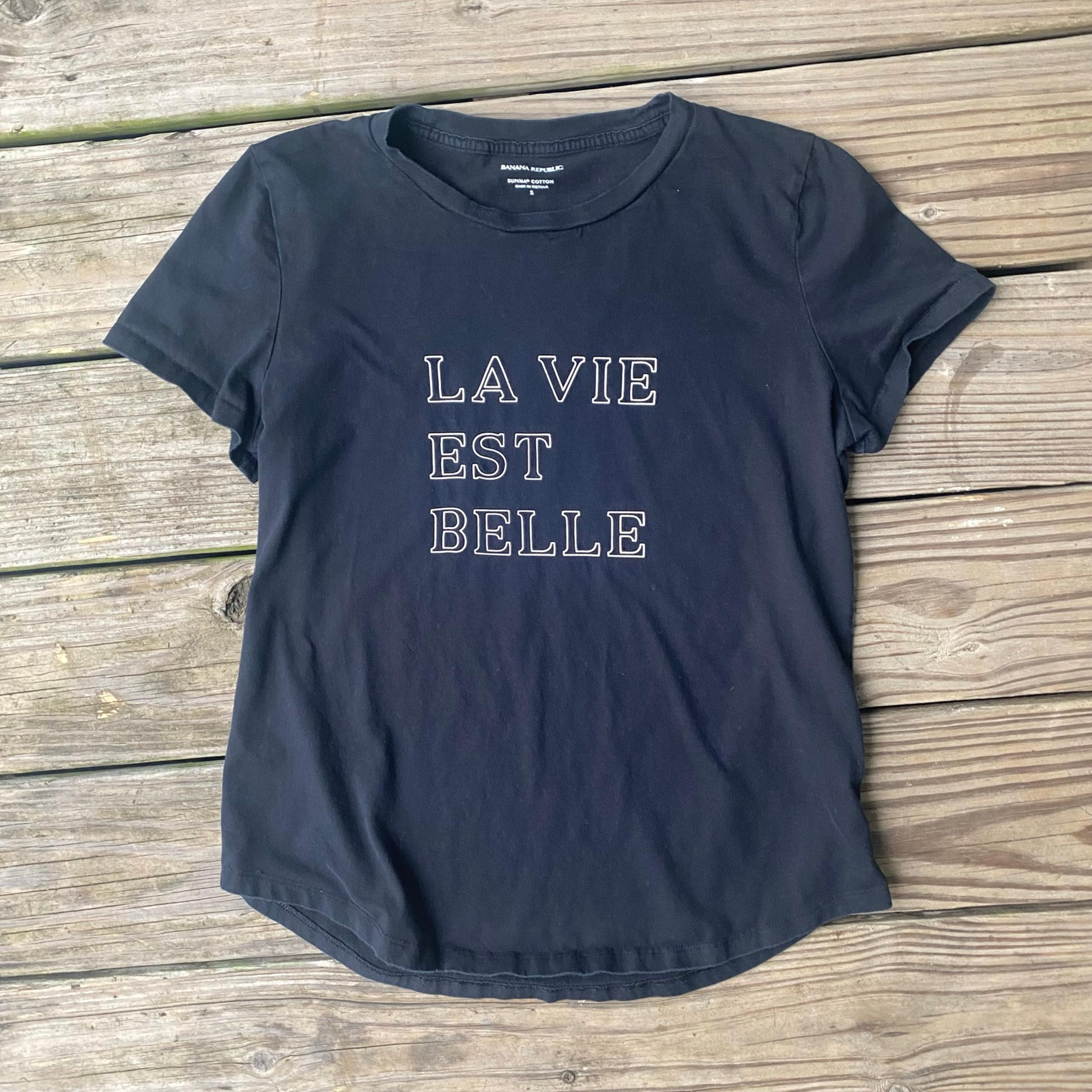Banana Republic « La Vie Est Belle » T-Shirt