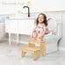 Forbena Wooden 2 Step Stool for Toddlers