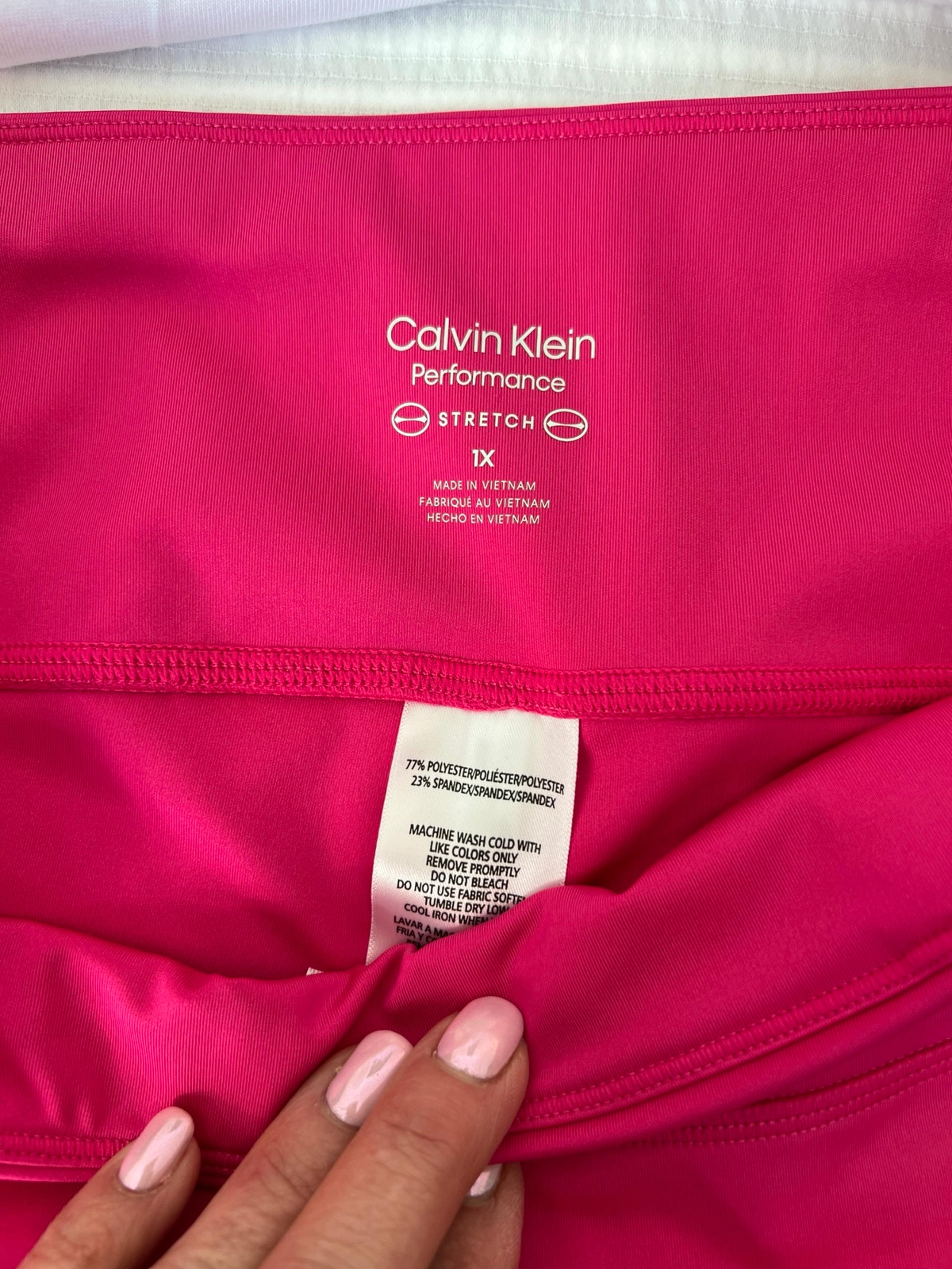 Calvin Klein Performance Women's High-Waist 9” compression Shorts 1X