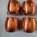Moscow Mule Dimpled Copper Mugs: Set of 4