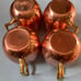 Moscow Mule Dimpled Copper Mugs: Set of 4