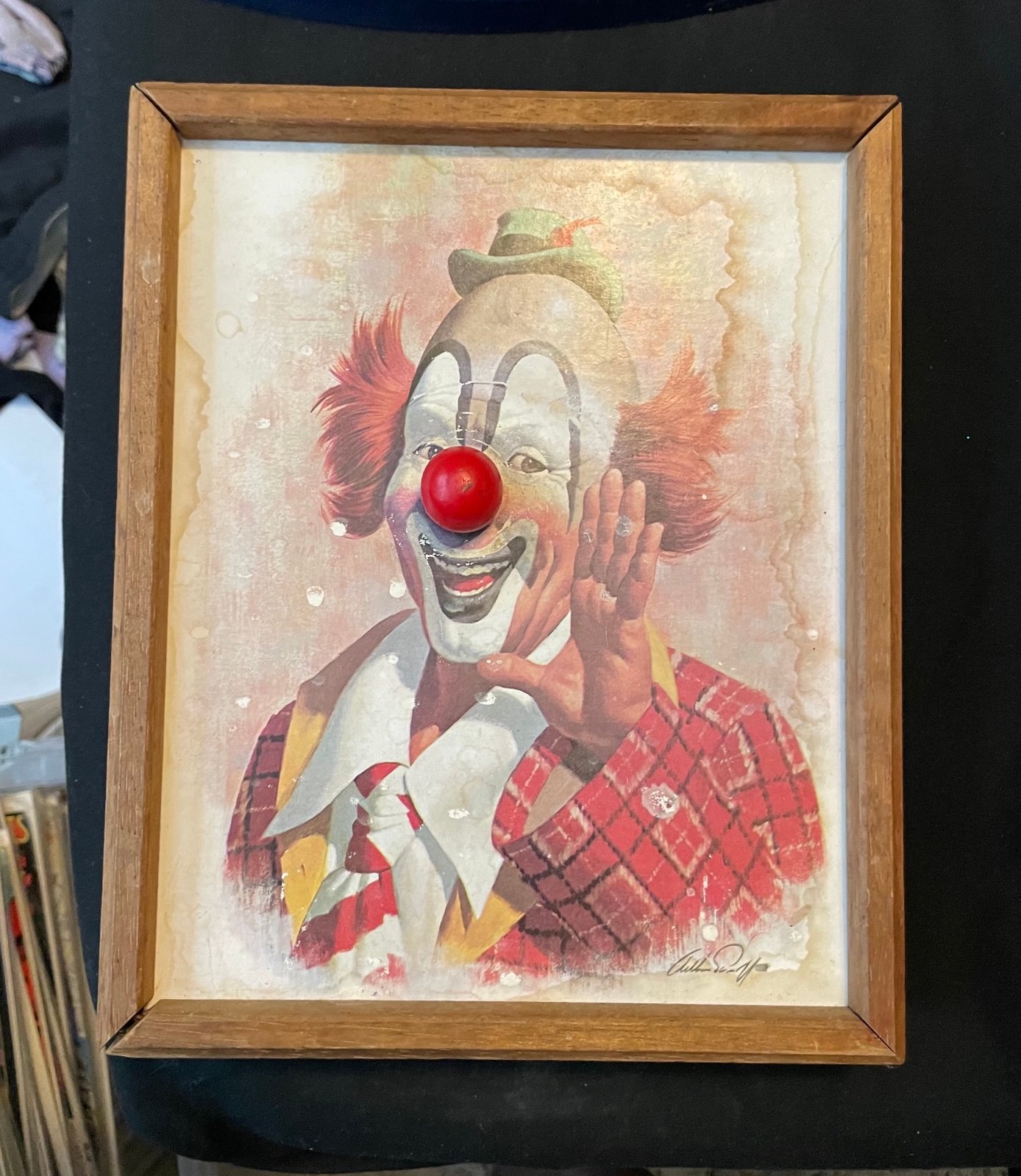 Clown musical painting