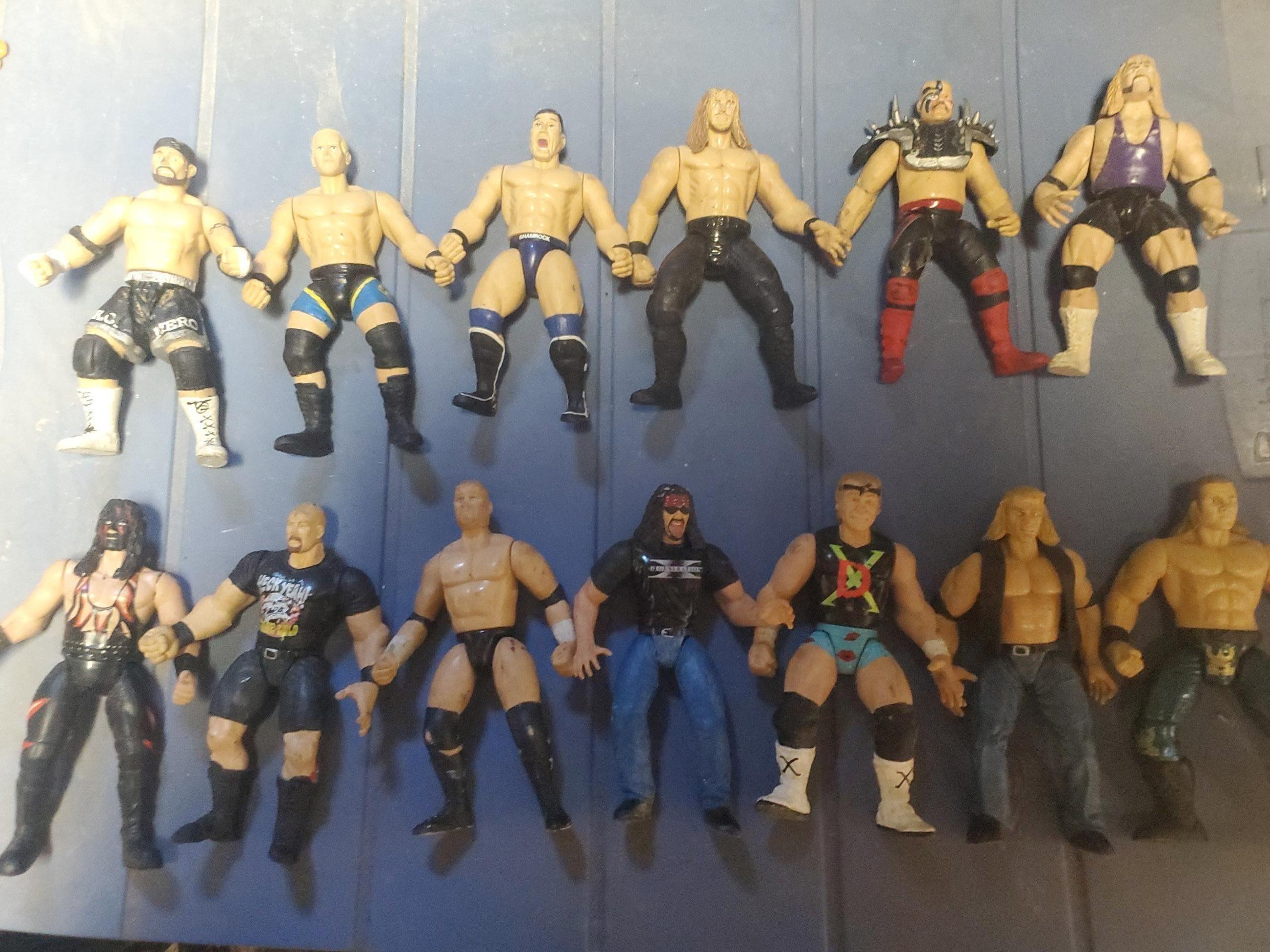 13 WWF Jakks Pacific action figures