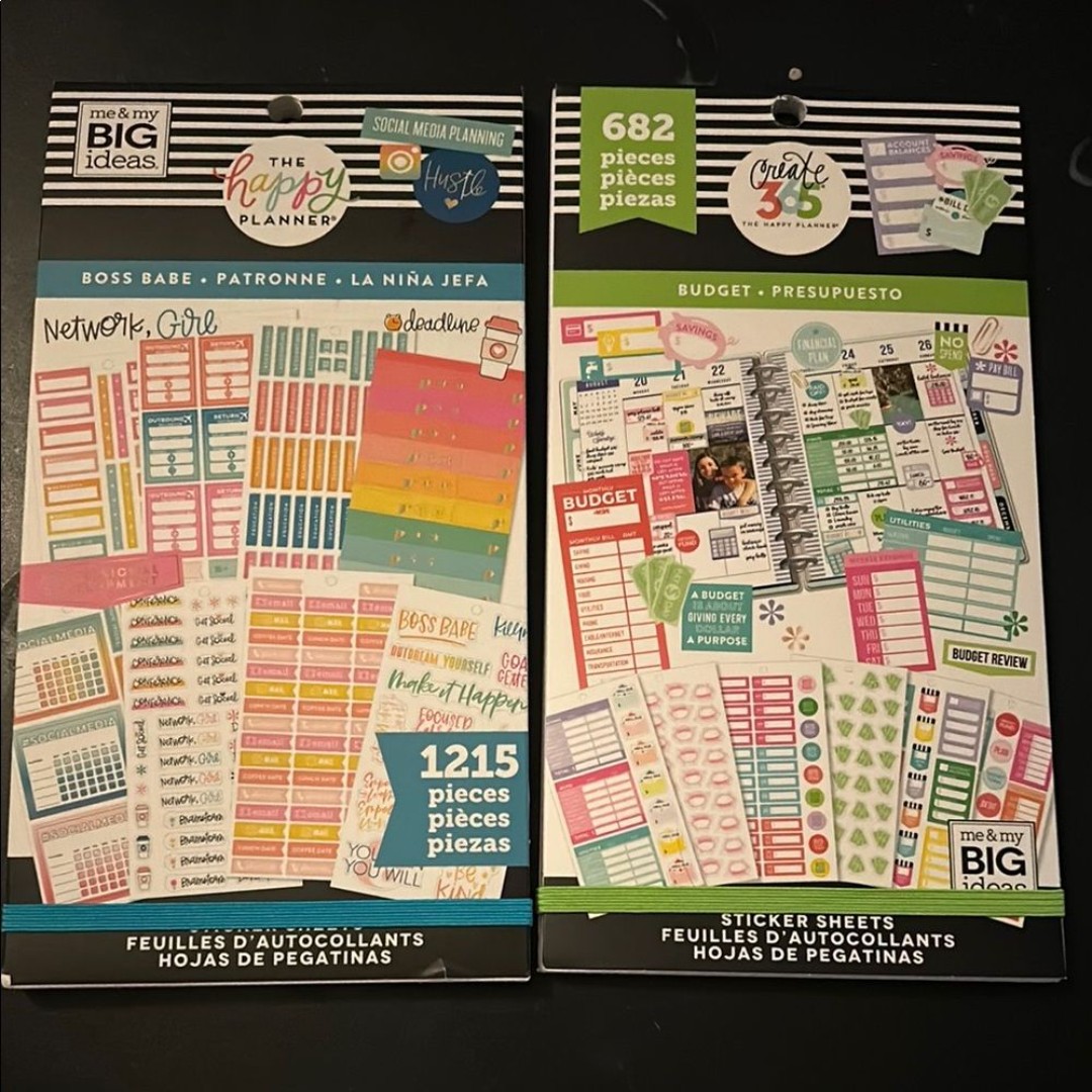 ME AND MY BIG IDEAS HAPPY PLANNER Boss Babe Budget New In Package Stickers Plan