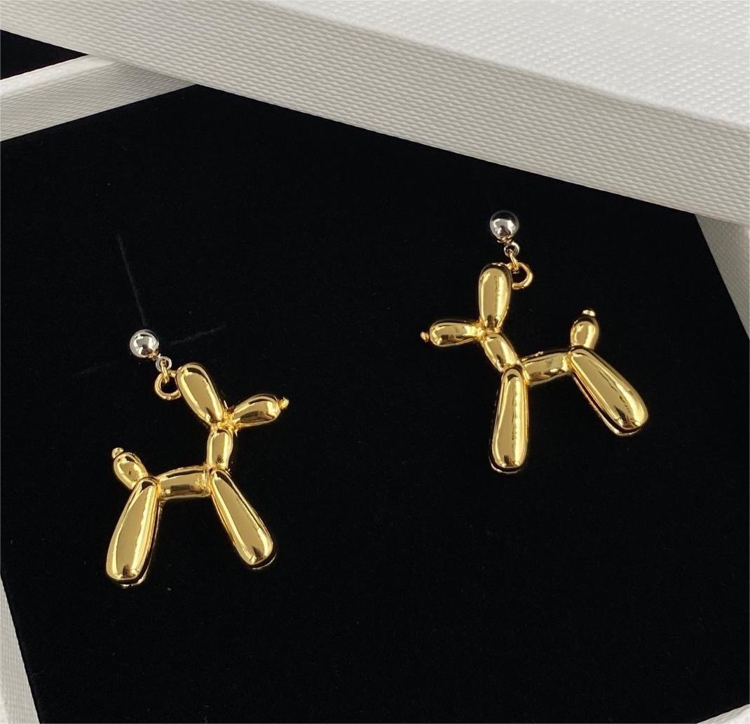 Lovely Women's Celine Brass Drop Earrings
