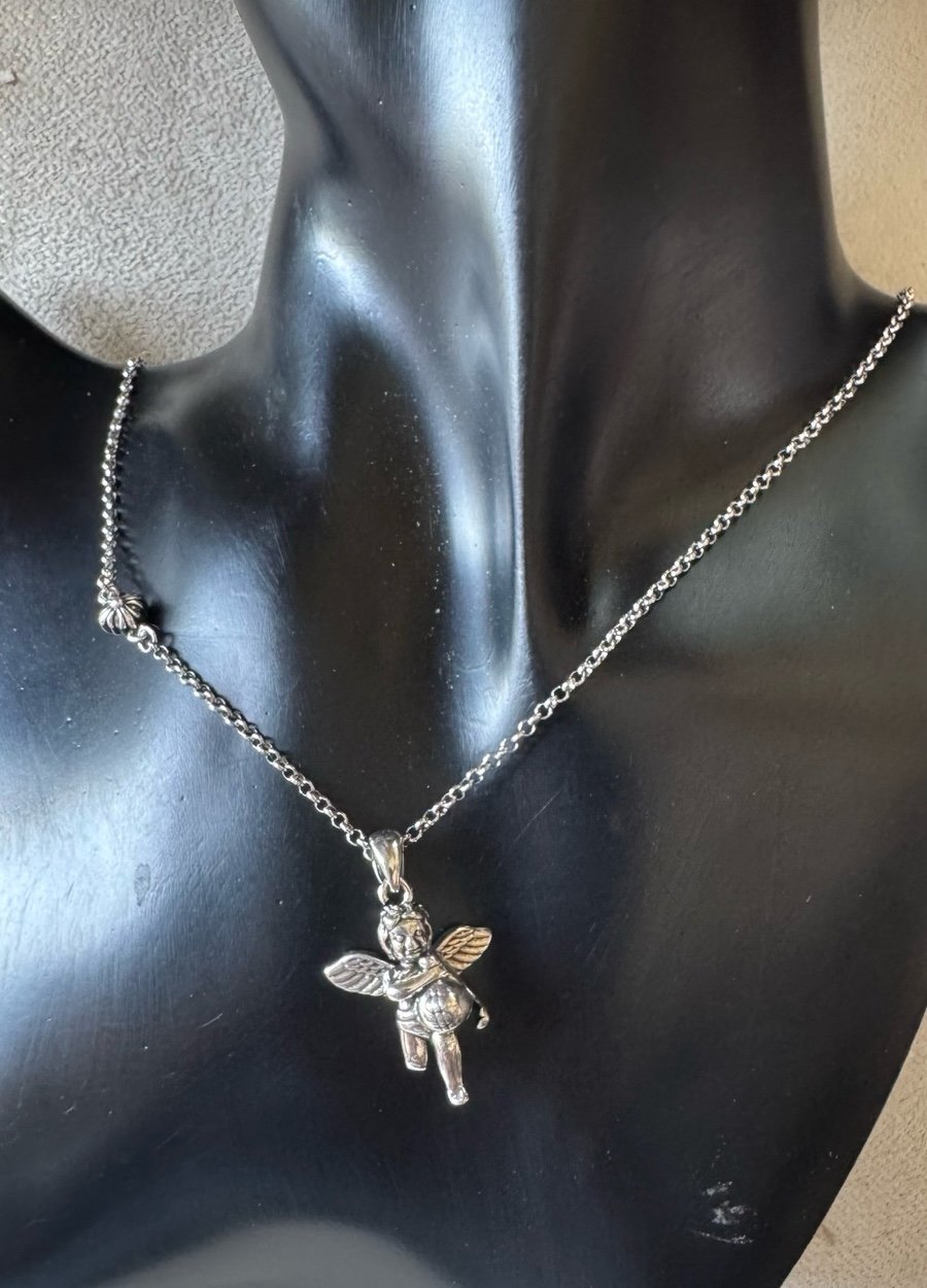 S925 angle & necklace