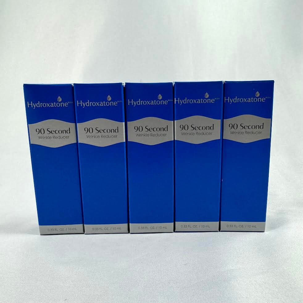 Lot Of 5 - Hydroxatone 90 Second Wrinkle Reducer 0.33 Fl. Oz Tube New & Sealed!