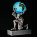 World Globe Portable Touch Light With Figurine