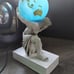 World Globe Portable Touch Light With Figurine