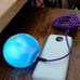World Globe Portable Touch Light With Figurine