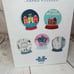 City Snowdome Set Of 5 Shaped Puzzles 200 Pieces Each Small Town Christmas