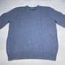 Polo by Ralph Lauren Blue Marled Lambs Wool Italian Yarn Knit Sweater Sz Medium