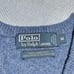 Polo by Ralph Lauren Blue Marled Lambs Wool Italian Yarn Knit Sweater Sz Medium