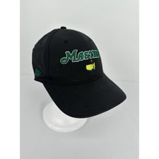 2024 Masters Golf Hat Black Raised Logo Adjustable Back Performance Style PGA
