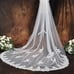 Cathedral veil, Wedding veil, Royal veil, Long lace trim bridal veil