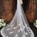 Cathedral veil, Wedding veil, Royal veil, Long lace trim bridal veil
