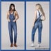 LEE Vintage Modern Denim Overalls Medium Large Eternal Blue 3534959 Hipster 90s