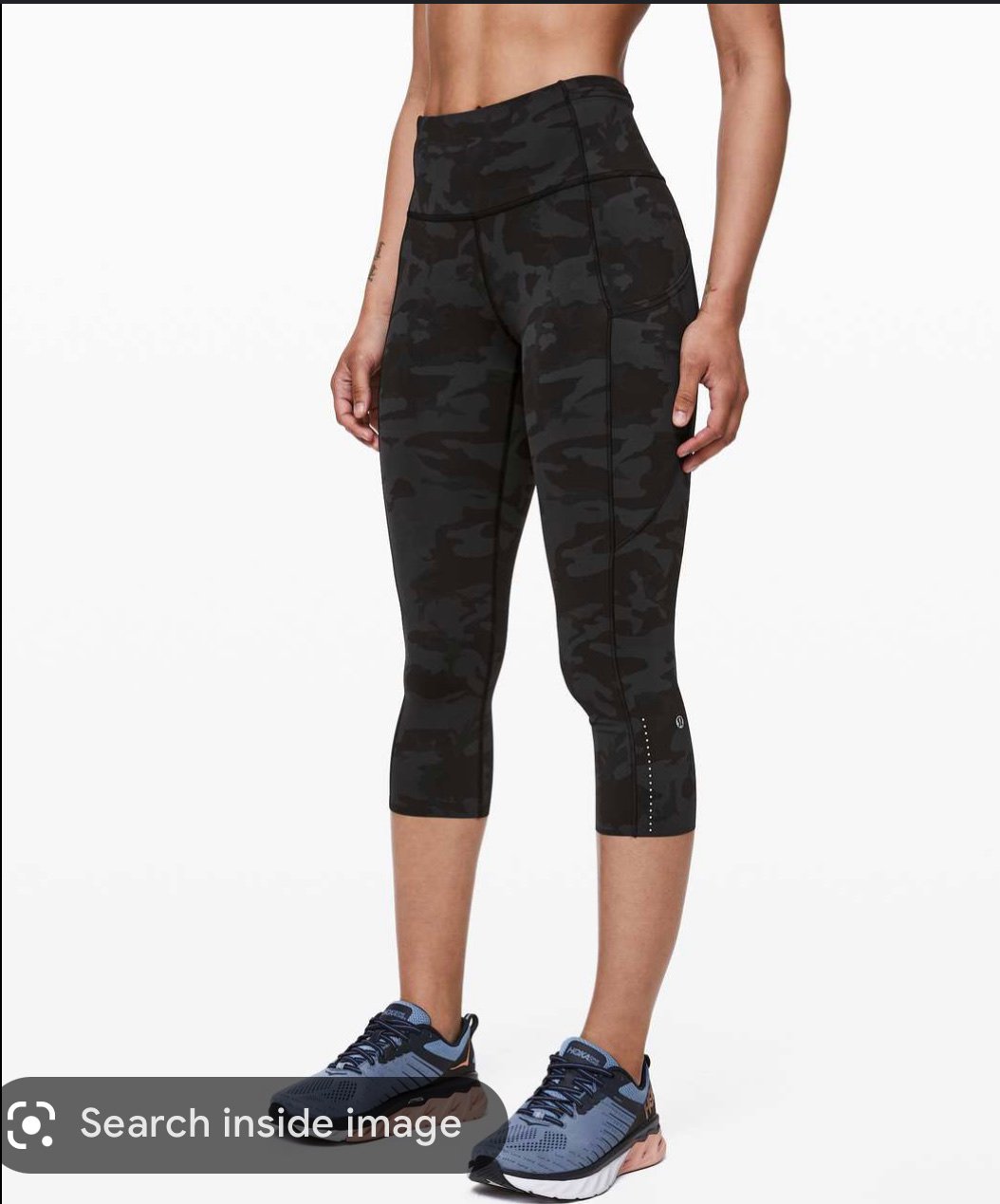 Lululemon fast and free crop size 4 camo