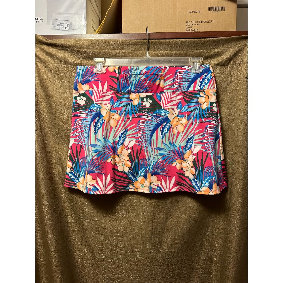 NWOT Tommy Bahama Side-Pleated Skort - UPF 50 Dash Tropic 261sn Size XL