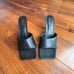 RAYE Abie Heel in Black Slip on Mules Square Toe 8