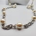 Floating celtic pearl necklace N1640