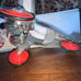 Coca-Cola Silver Limited Edition 12585 Die Cast Metal Pedal Plane