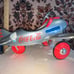 Coca-Cola Silver Limited Edition 12585 Die Cast Metal Pedal Plane