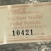 Coca-Cola Silver Limited Edition 12585 Die Cast Metal Pedal Plane
