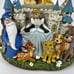 Disney Double Snow Globe A Dream Is A Wish Your Heart Makes Music Animated RARE