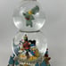 Disney Double Snow Globe A Dream Is A Wish Your Heart Makes Music Animated RARE