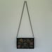 Vintage Zardozi handmade black velvet embroidered beaded floral crossbody bag