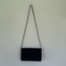 Vintage Zardozi handmade black velvet embroidered beaded floral crossbody bag