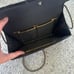 Vintage Zardozi handmade black velvet embroidered beaded floral crossbody bag