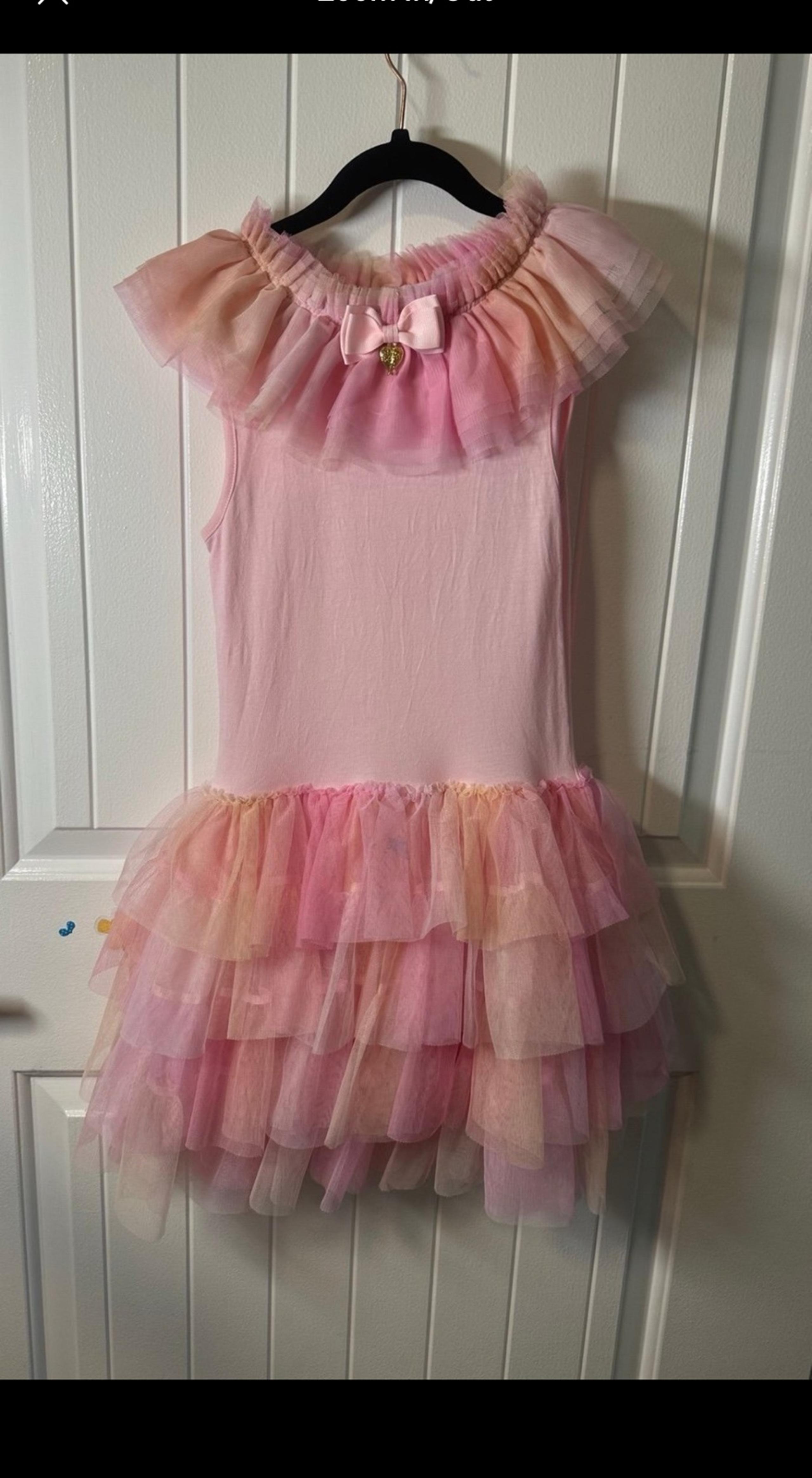 Angel's Face Girls' Fruit Salad Dress Fairy Pink Size 8T to 9T