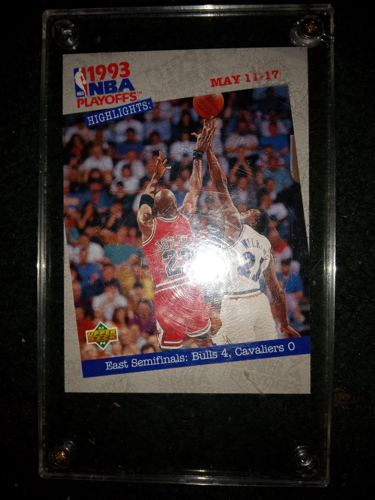 1993 NBA Playoffs Highlights May 11-17 Micheal Jordan Card