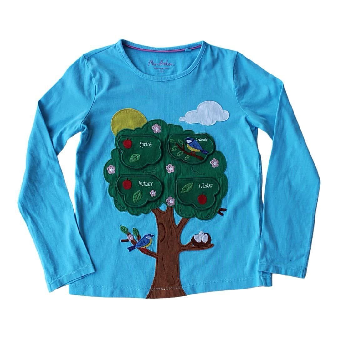 Mini Boden Flip-the-flap Tee Size 8/9