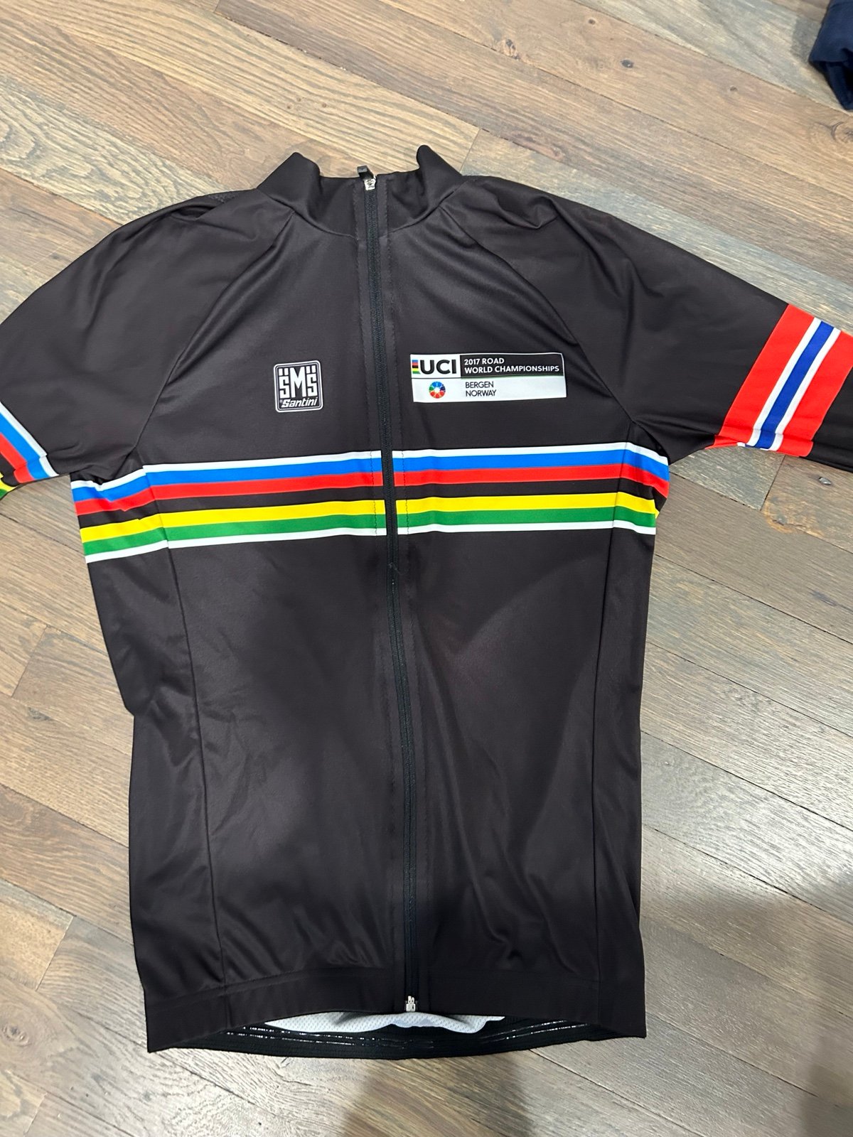 From Norway Bergen UCI Santini mens short bike Jersey