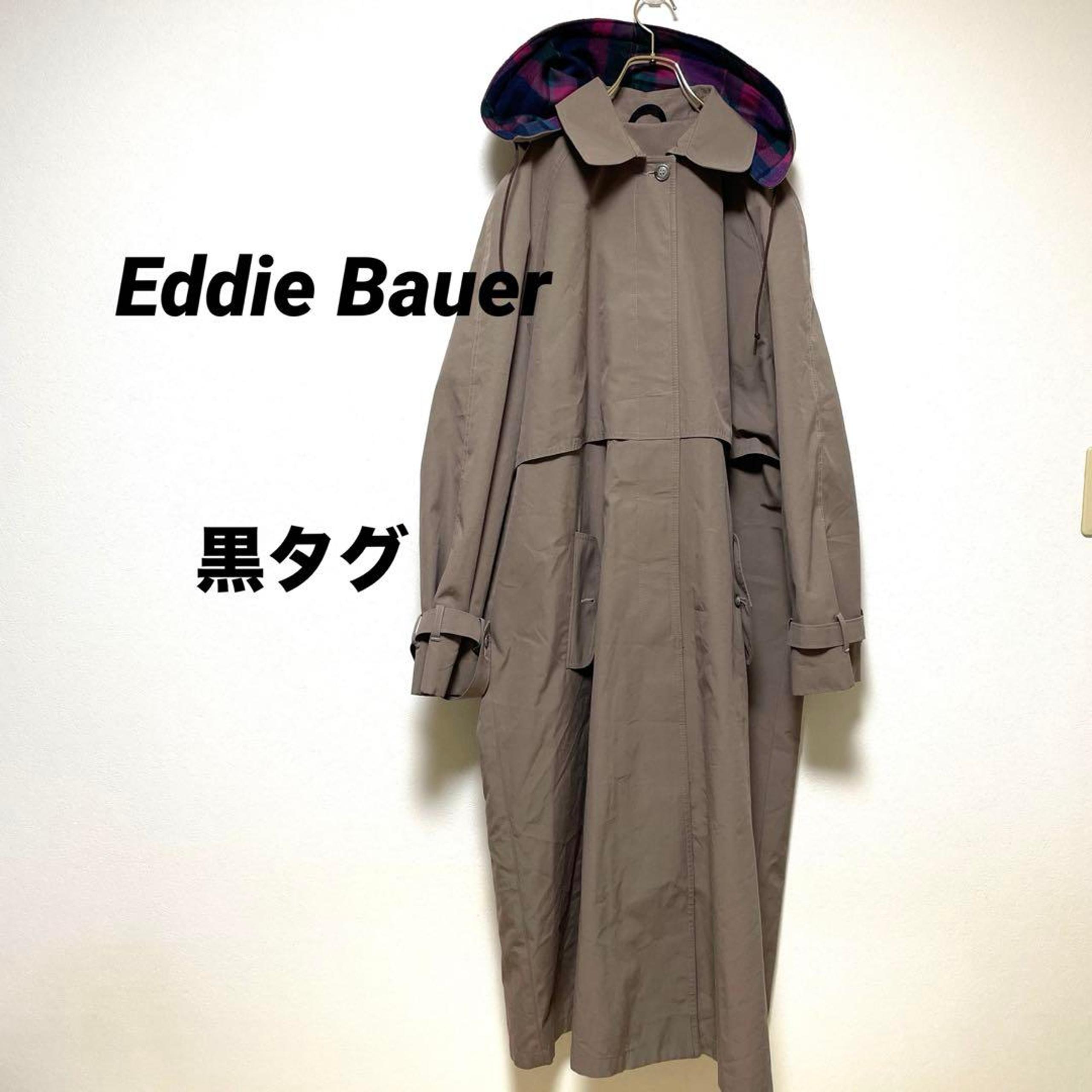 Eddie Bauer (Eddie Bauer) Black Tag Trench Coat, Made in USA