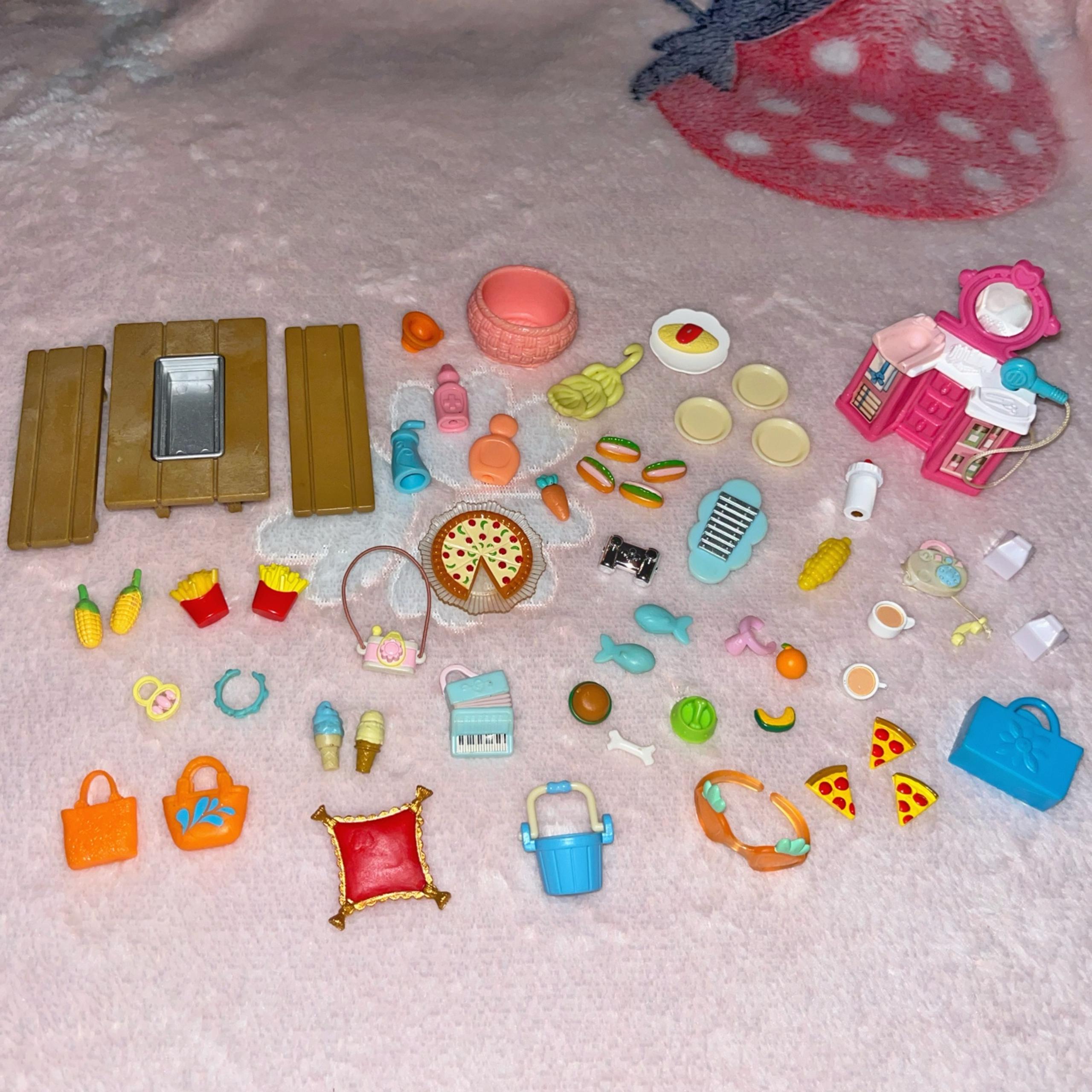 Littlest Pet Shop Doll Food Accessory Miniature Toys Bundle