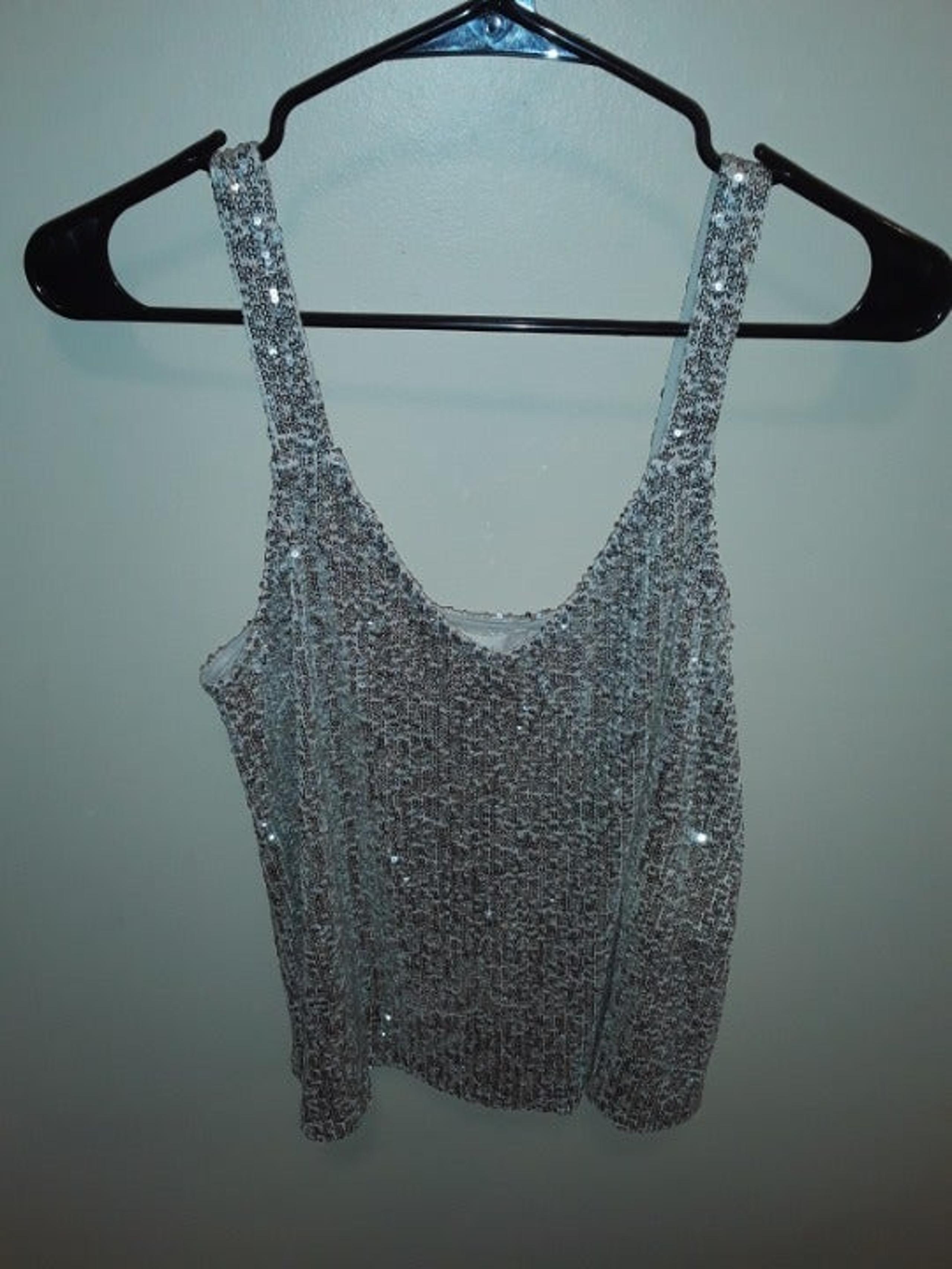 Champagne sequin Tank Top - Altar'd State